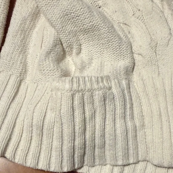 American Eagle Outfitters Cream Cable Knit Cardigan - Picture 4 of 7